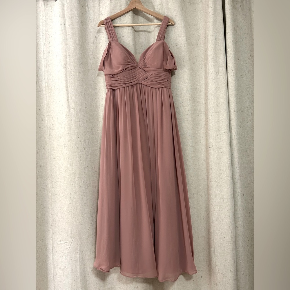 Azazie Bridesmaid Dress Style Lianne in Dusty Rose Size A10